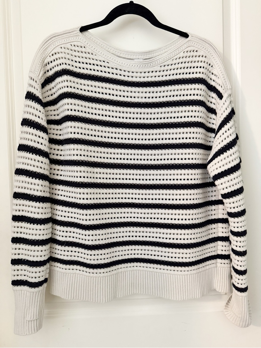 lululemon Cotton Crochet Pullover
Light Ivory / Black - size small - Picture 6 of 9